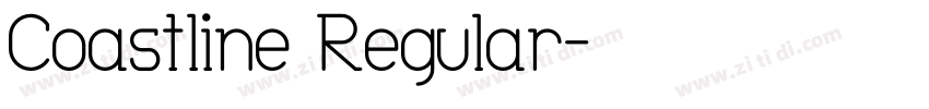Coastline Regular字体转换